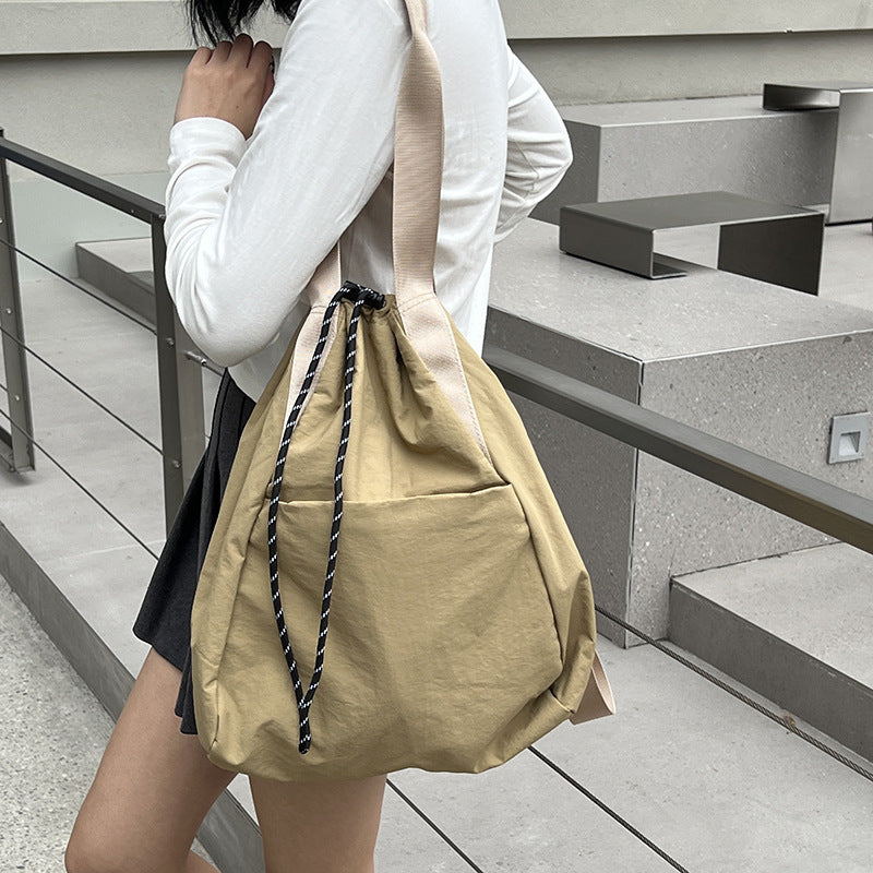 Women's Ge Large Capacity Double Oxford Cloth Bucket Bags