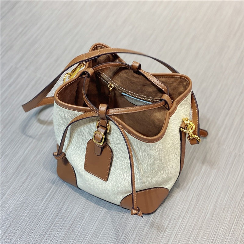 Women's Leather Versatile First Layer Cowhide Large Shoulder Bags