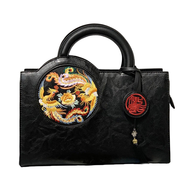Women's Retro Chinese Style Embroidery With Cheongsam Handbags
