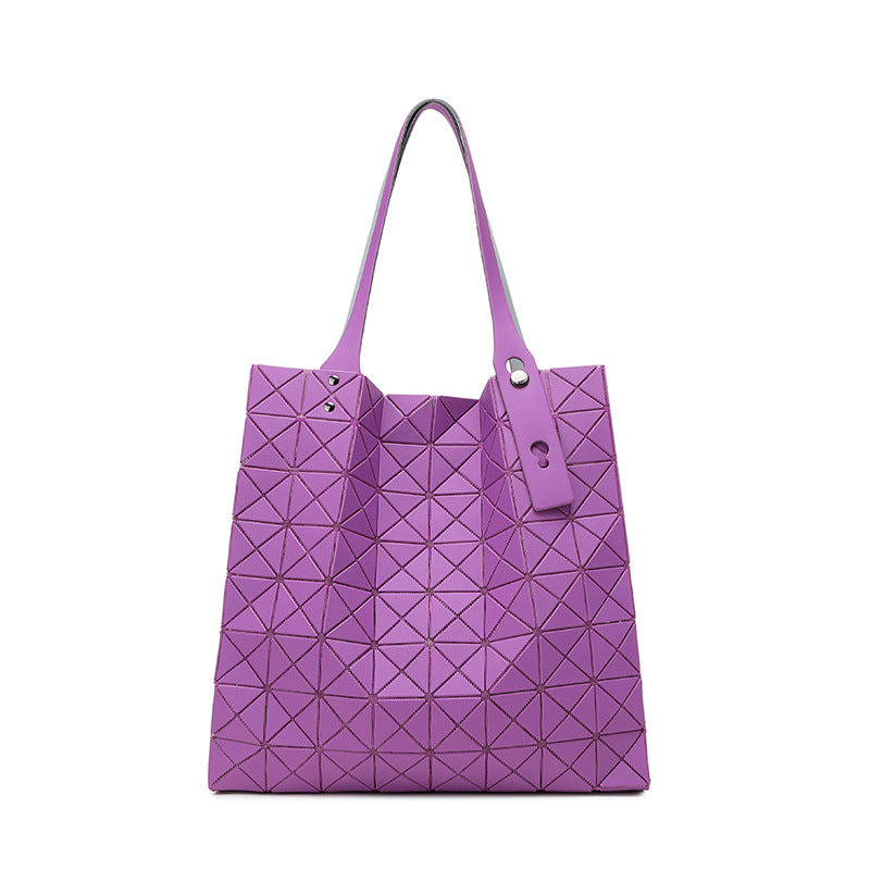 Women's Eight Grid Large Commuter Computer Shopping Shoulder Bags