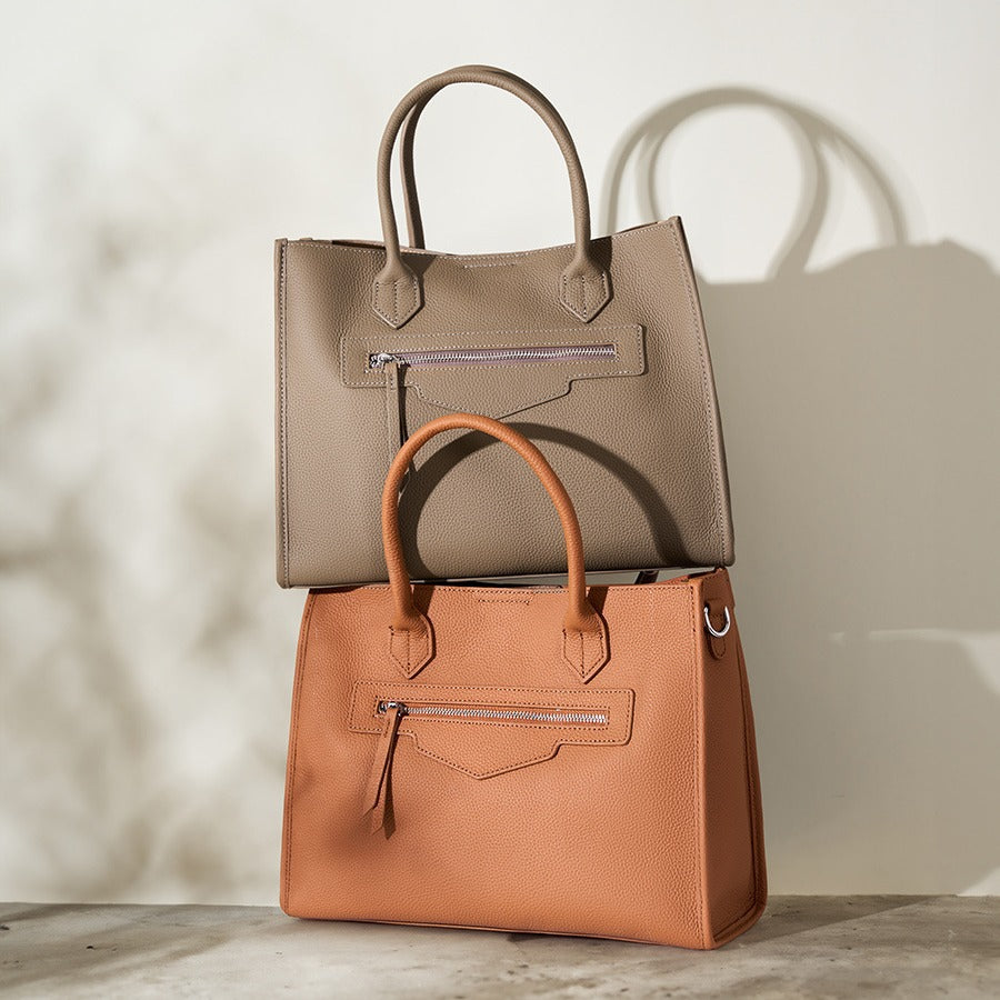 Women's Design Commuting Large Genuine Leather Capacity Retro Tote Bags