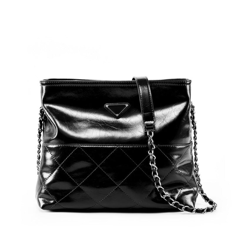 First Layer Cowhide Fashion Commuter Trendy Shoulder Bags