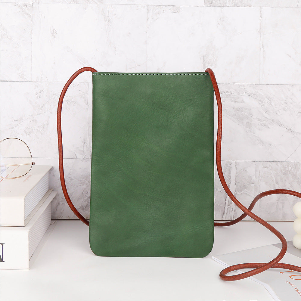 Women's Mobile Wild Leisure Genuine Leather Bags