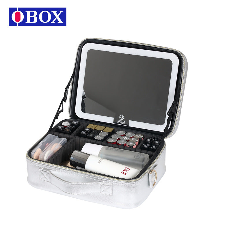 Women's Capacity Portable Light With Mirror Inch Bags