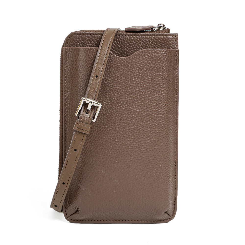 Women's Leather First Layer Cowhide Fashion Cell Phone Bags