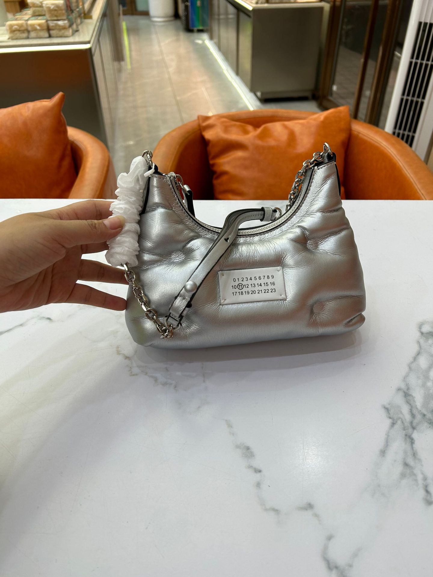Women's High Version Cloud Mini Underarm Leather Armpit Bags