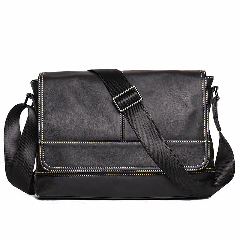 Women's & Men's & Handmade Cowhide Leather Large Capacity Men's Messenger Bags