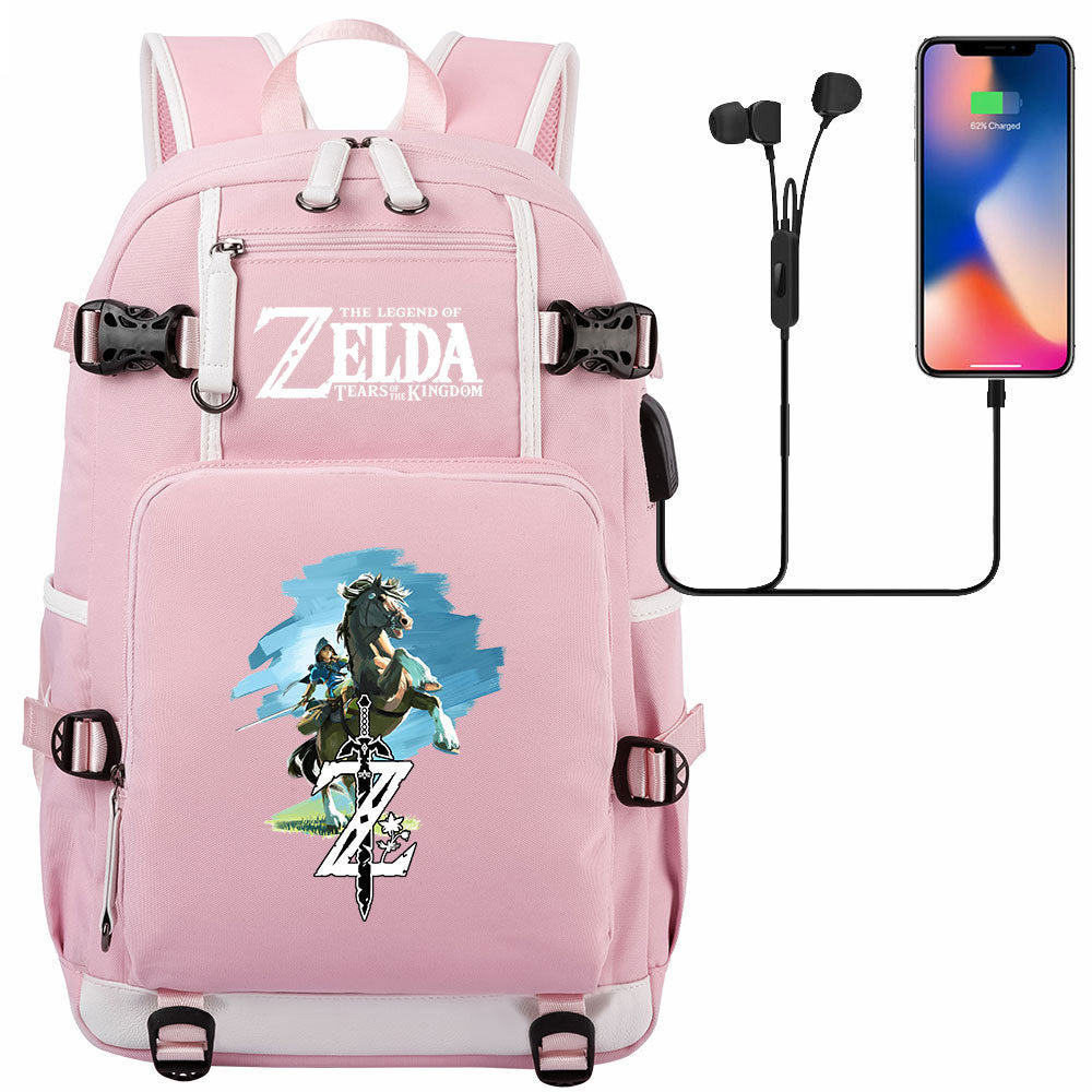 Women's & Men's Game Legend Of Zelda Printed Youth Backpacks