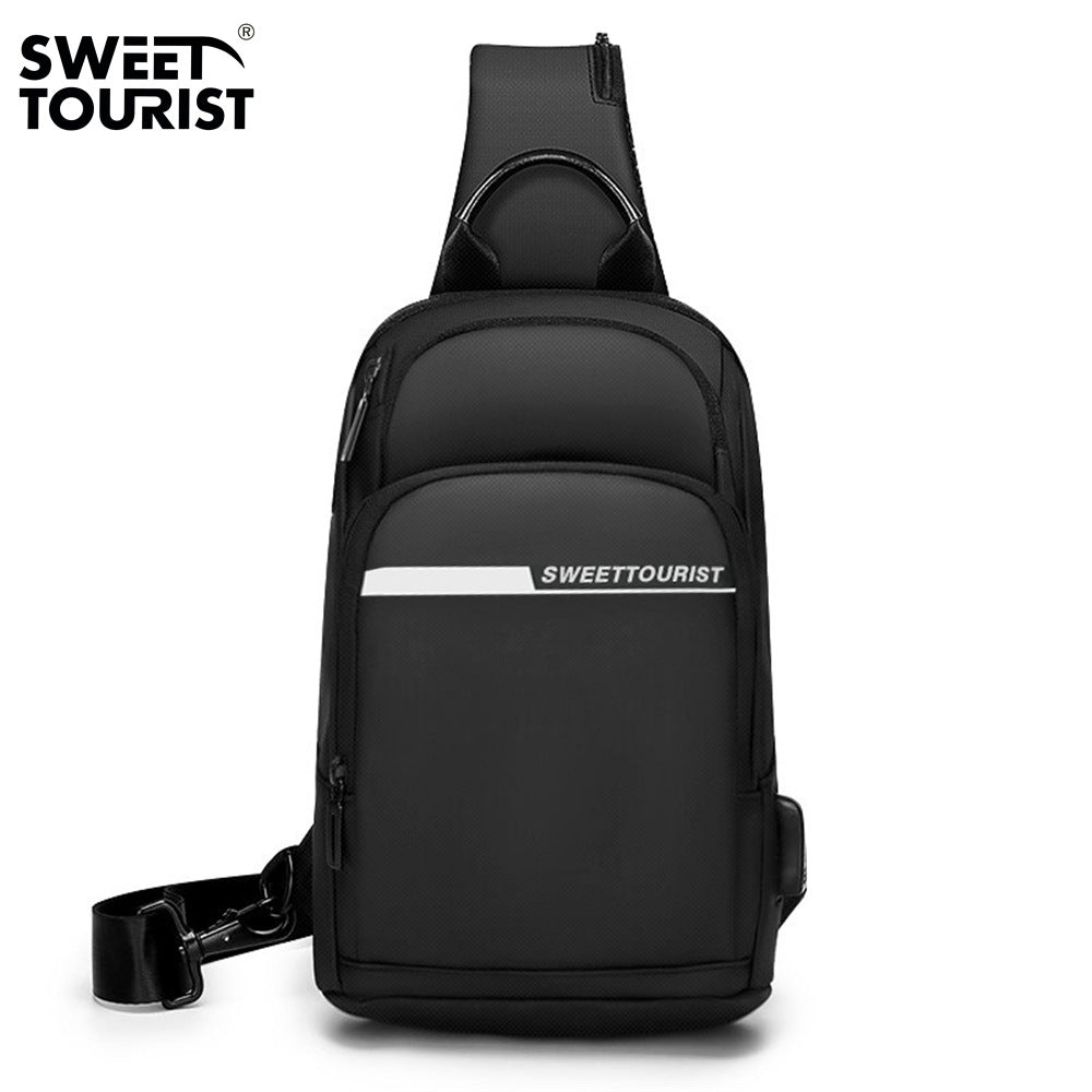 Women's & Men's & Large Capacity Oxford Cloth Waterproof Men's Chest Bags