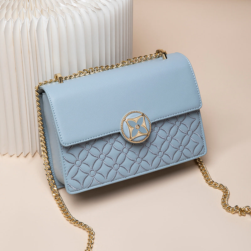 Women's Affordable Luxury Fashion Embroidery Chain Small Square Bags