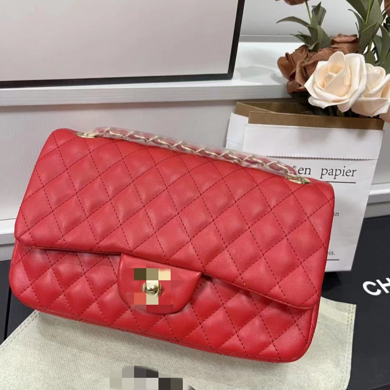 Women's High-grade Classic Style Sheepskin Pattern Rhombus Small Square Bags