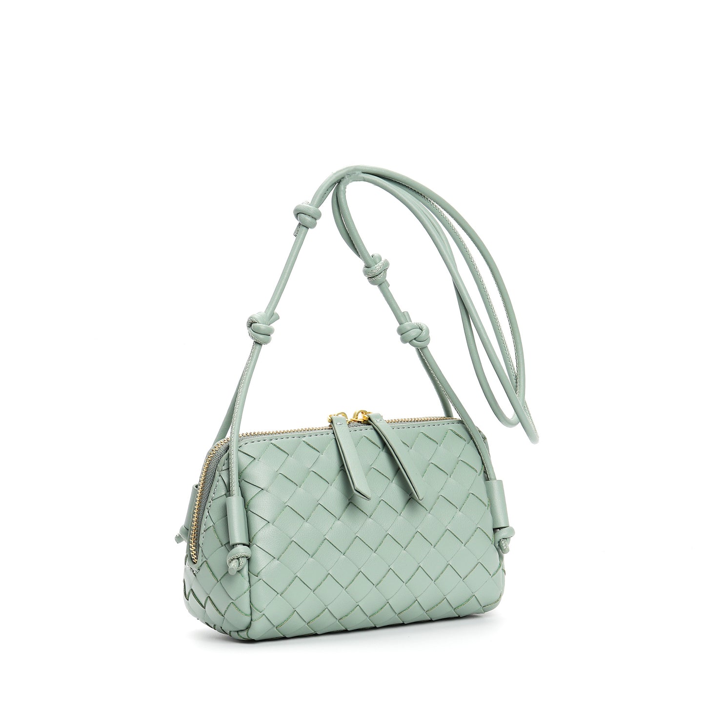 French Style Woven High Quality Leather Shoulder Bags