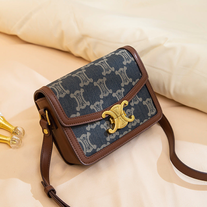 Fashion Versatile Arc Jacquard Chain Underarm Tote Bags