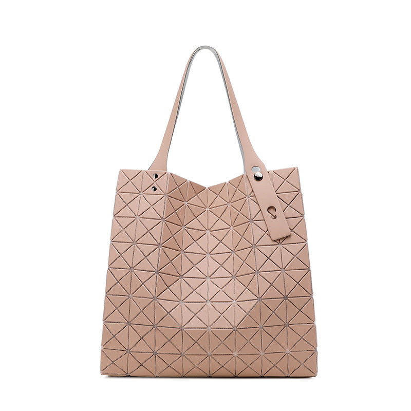Women's Eight Grid Large Commuter Computer Shopping Shoulder Bags