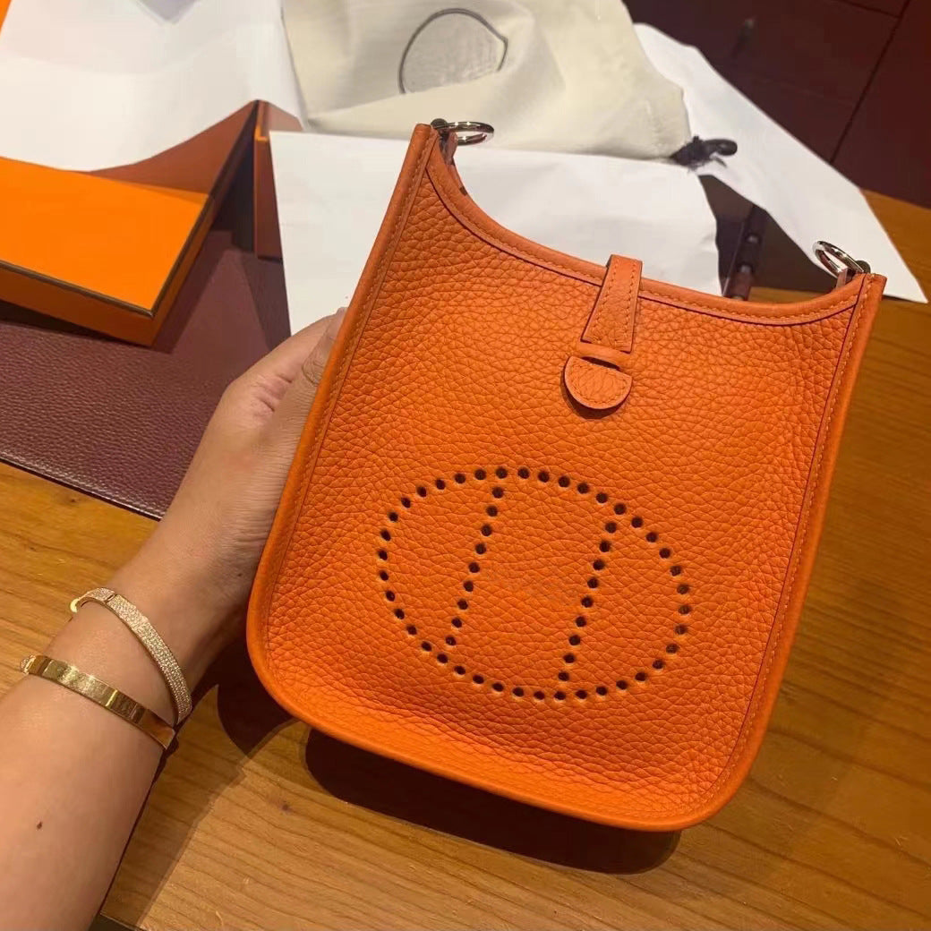 Women's High Version Leather First Layer Cowhide Shoulder Bags