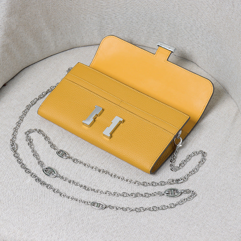 Leather Stewardess Pig Nose Chain Fashion Crossbody Bags