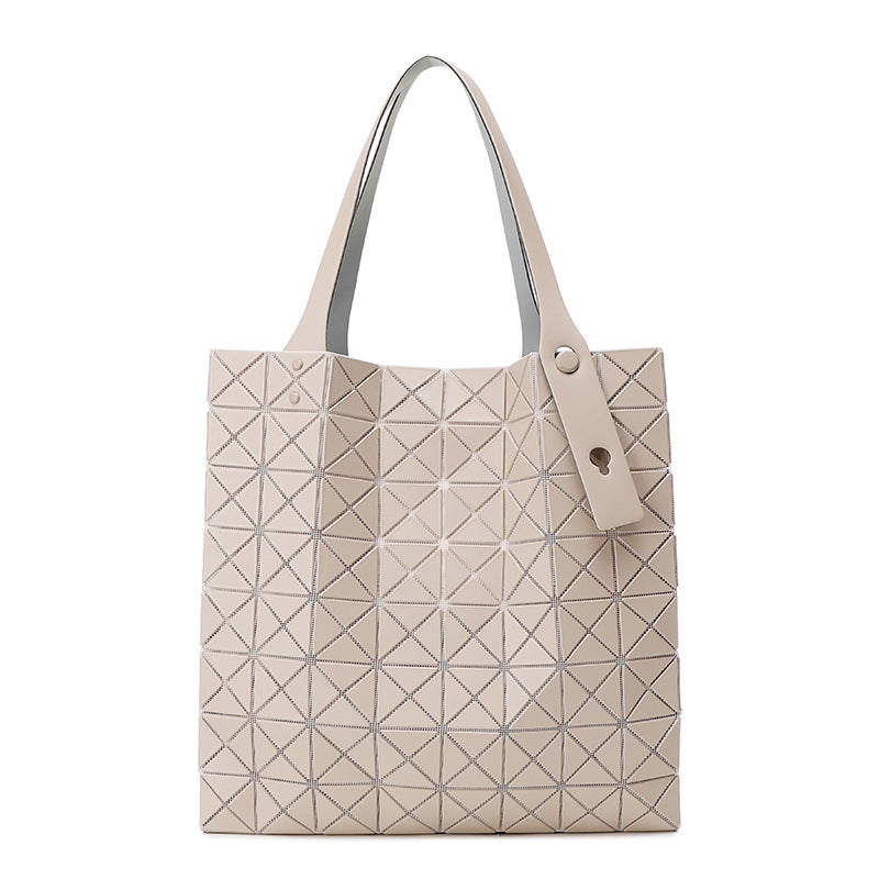 Women's Eight Grid Large Commuter Computer Shopping Shoulder Bags