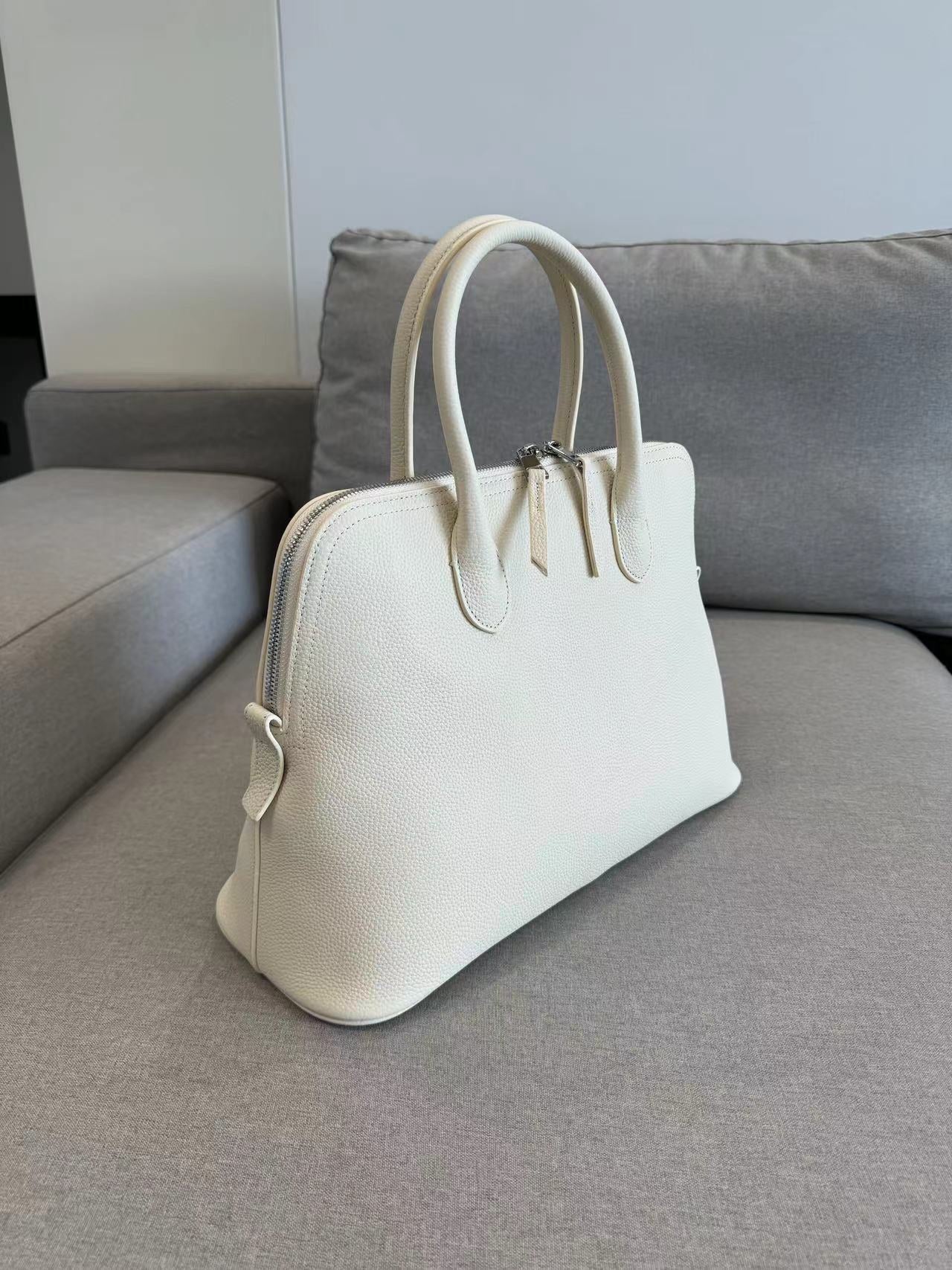 Cap Layer Cowhide Leather Large Capacity Tote Bags