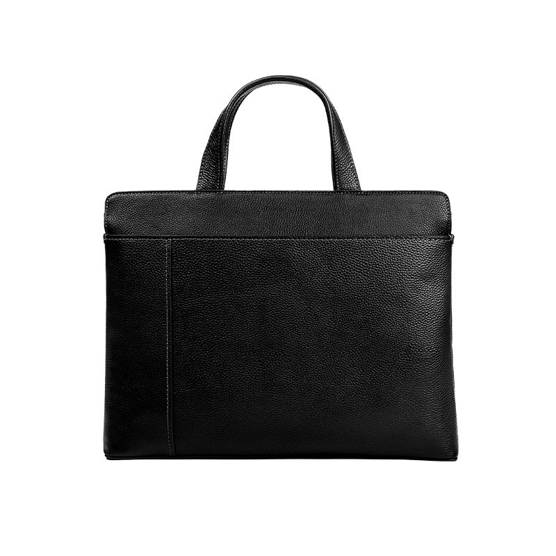 Men's Horizontal Large Capacity Computer Business Cowhide Men's Briefcases