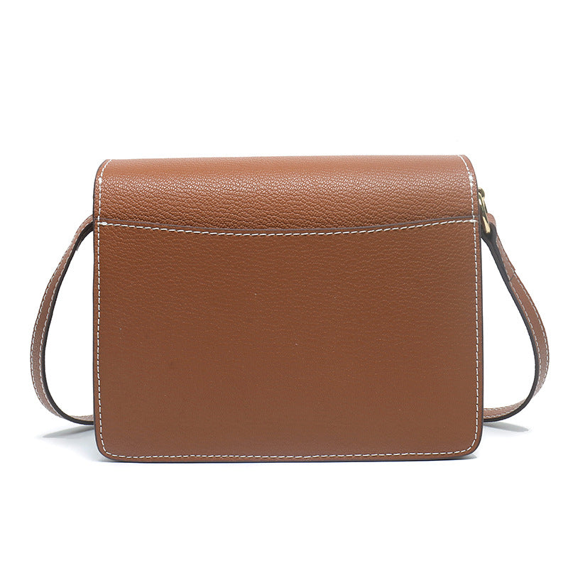 Women's Pig Nose Genuine Leather Stewardess Simple Crossbody Bags