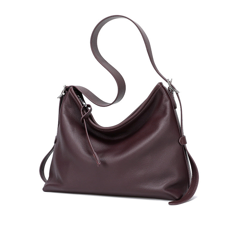 Women's Genuine Leather Idle Style Design Underarm Shoulder Bags