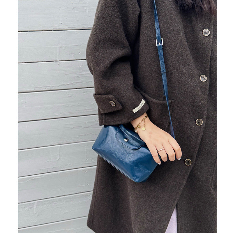 Women's Mini Dumpling Fashion Commuter First Layer Shoulder Bags