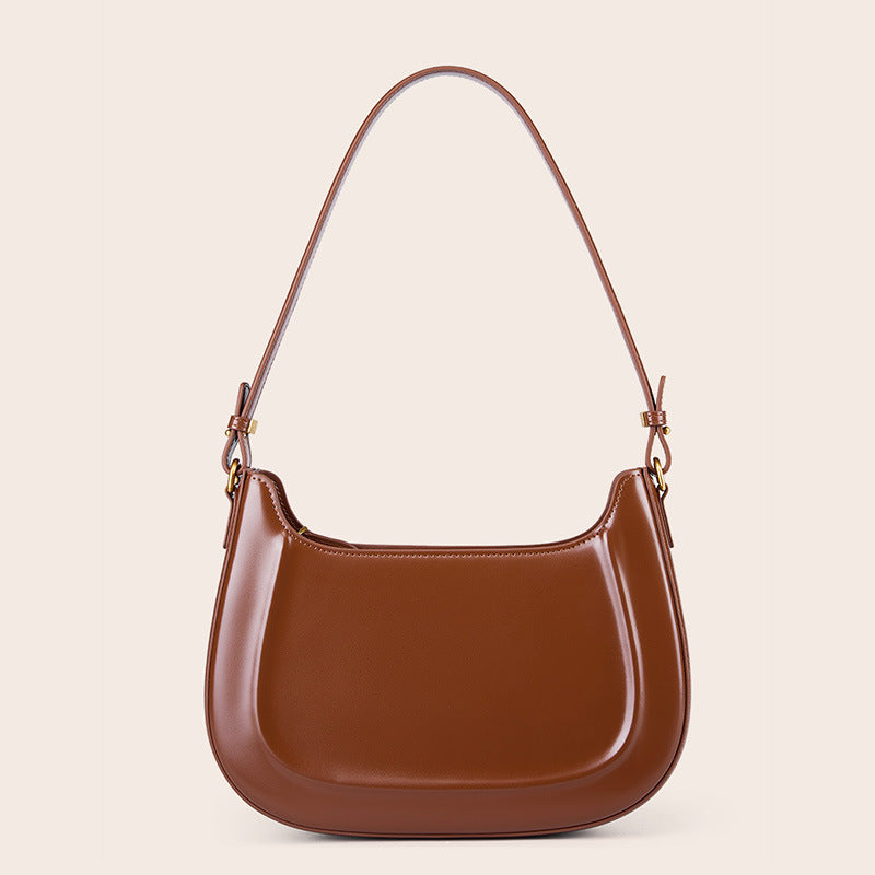 Women's Vintage Saddle Red Wedding Genuine Leather Crossbody Bags