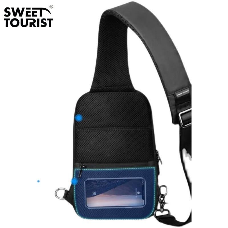 Women's & Men's & Large Capacity Oxford Cloth Waterproof Men's Chest Bags