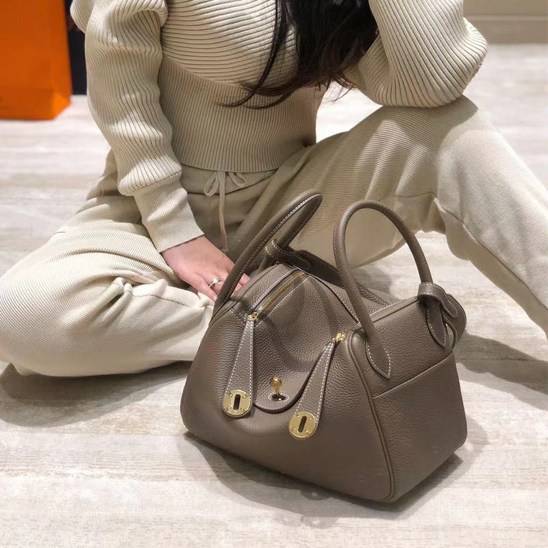 Imported Cowhide Wax Line Handmade Lindy Crossbody Bags