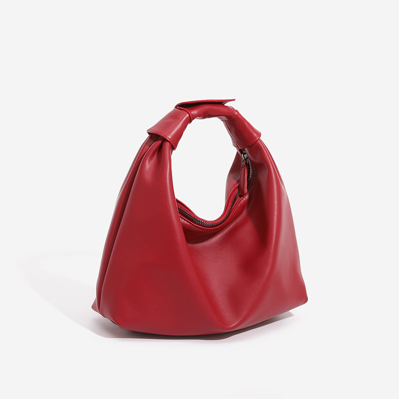 Dumpling Lazy Wind Cloud Portable Red Handbags