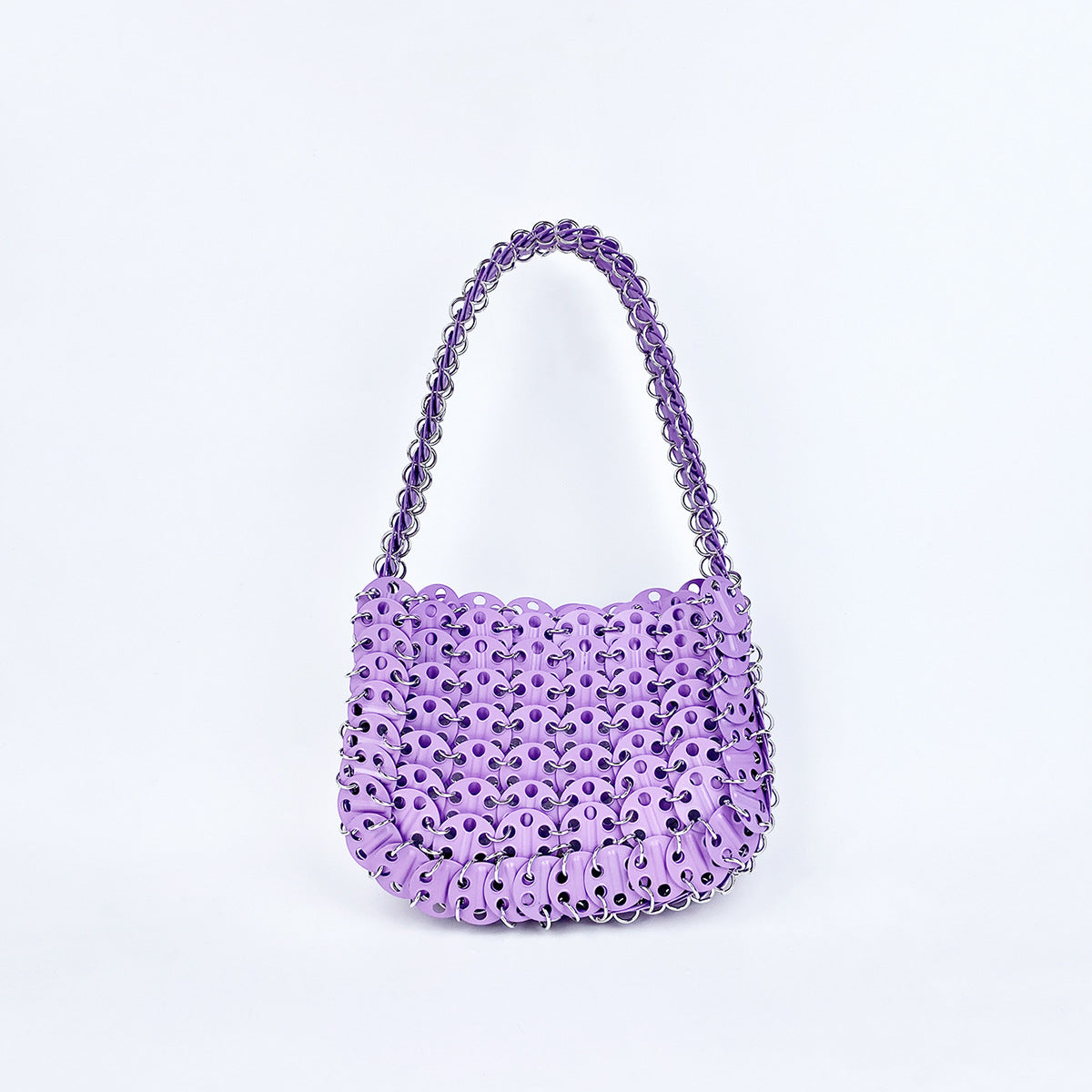Women's Painted Iron Sequins Solid Color Portable Armpit Bags