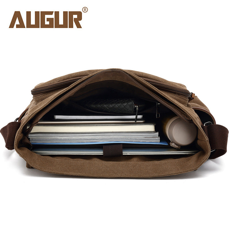 Men's Canvas Large Capacity Business Retro Electric Men's Messenger Bags