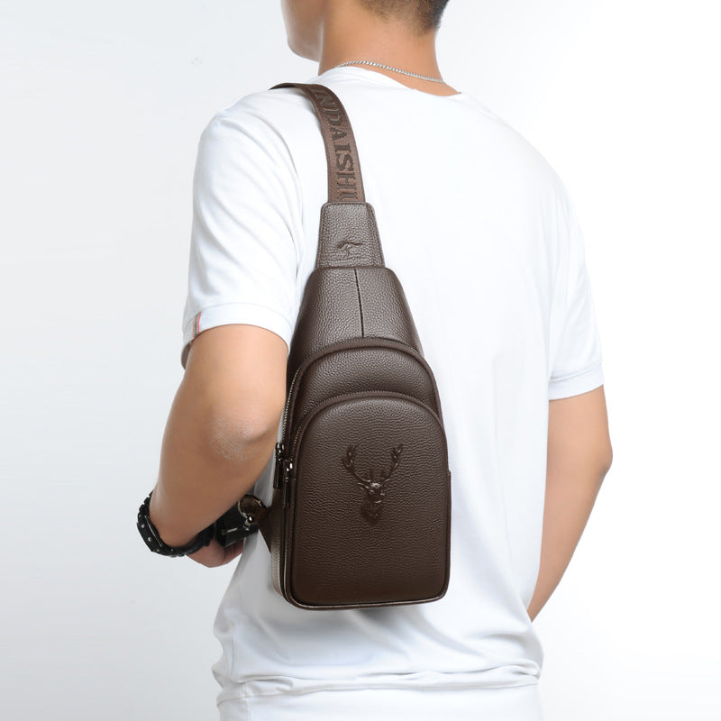 Men's Attractive Trendy Unique Cowhide Leather Bags