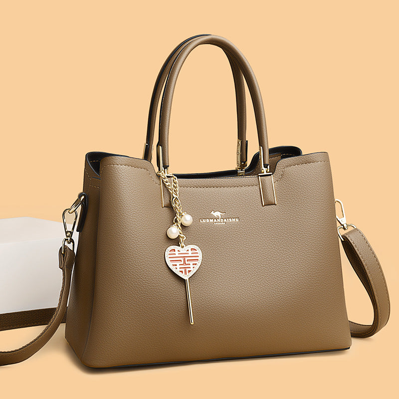 Women's Soft Leather Mouth To Give Mom Tote Bags