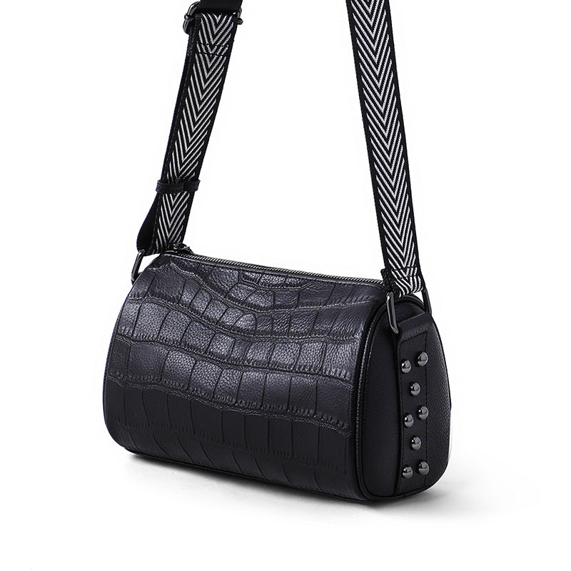 Women's Summer Trendy Leather Fashion Wide Strap Crossbody Bags