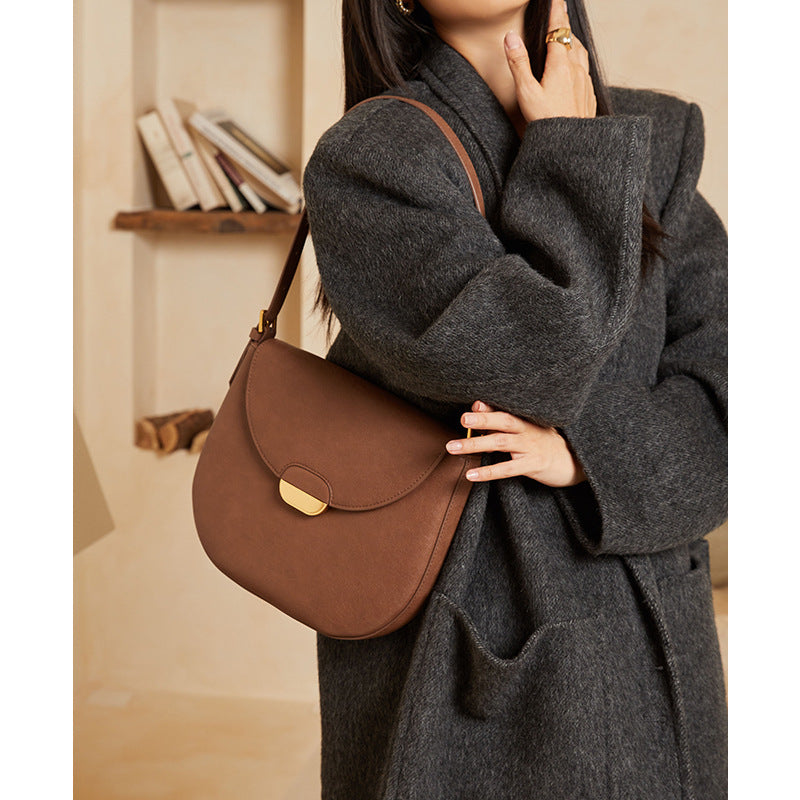 Women's Underarm Large Capacity Commuter Genuine Leather Armpit Bags