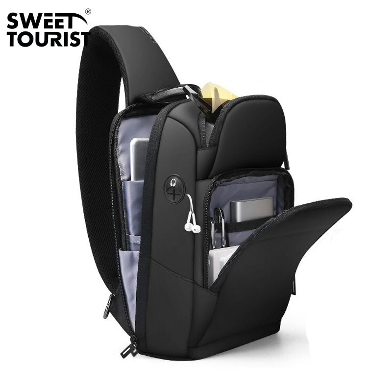 Women's & Men's & Large Capacity Oxford Cloth Waterproof Men's Chest Bags
