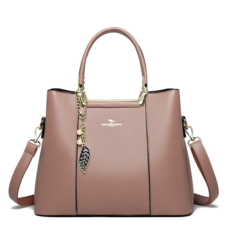 Women's Mother Soft Leather Large Capacity Handbags