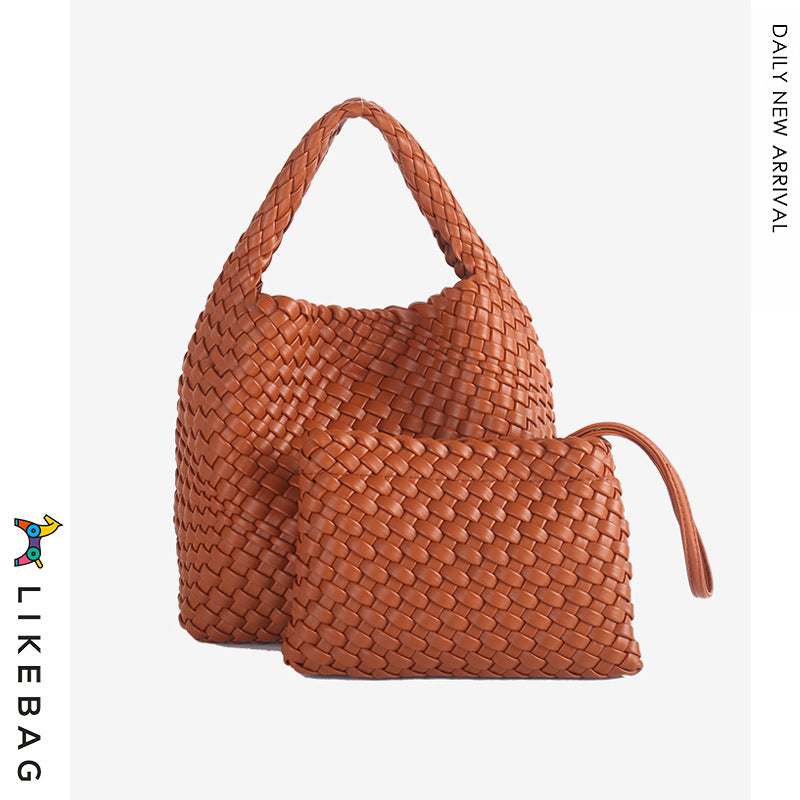 Women's Trendy Hand-woven Versatile Large Capacity Portable Bags
