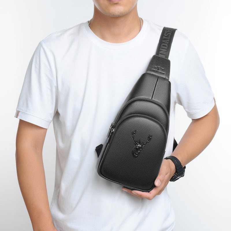 Men's Attractive Trendy Unique Cowhide Leather Bags