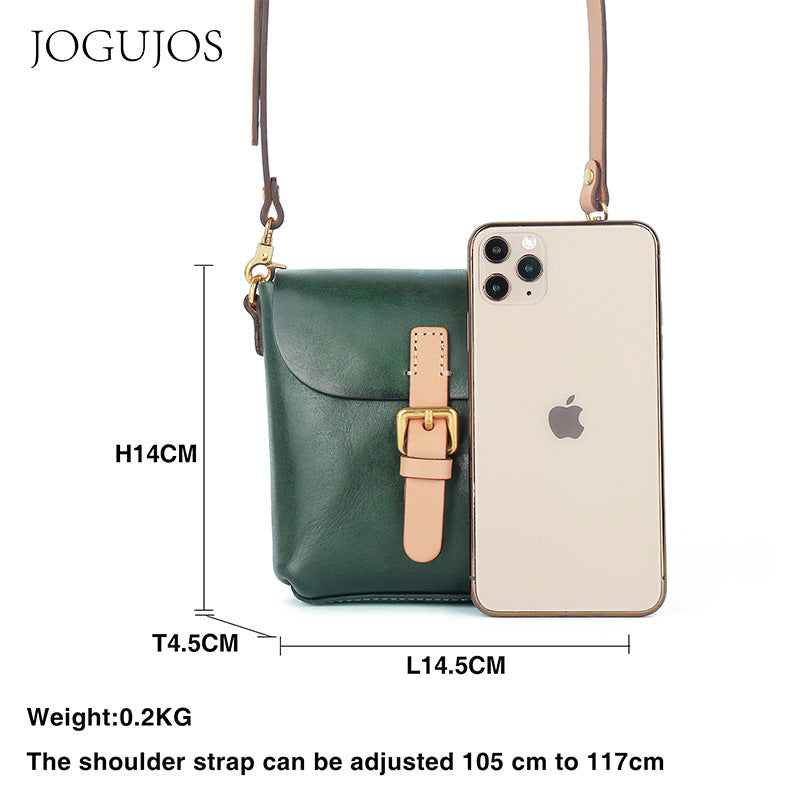 Women's Genuine Leather Retro Easy Matching First Shoulder Bags
