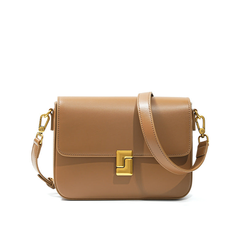 Women's Classic Leather Advanced Genuine Underarm Small Square Bags