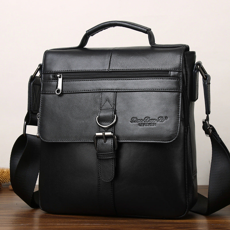 Men's Leather Retro First Layer Cowhide Trendy Men's Messenger Bags