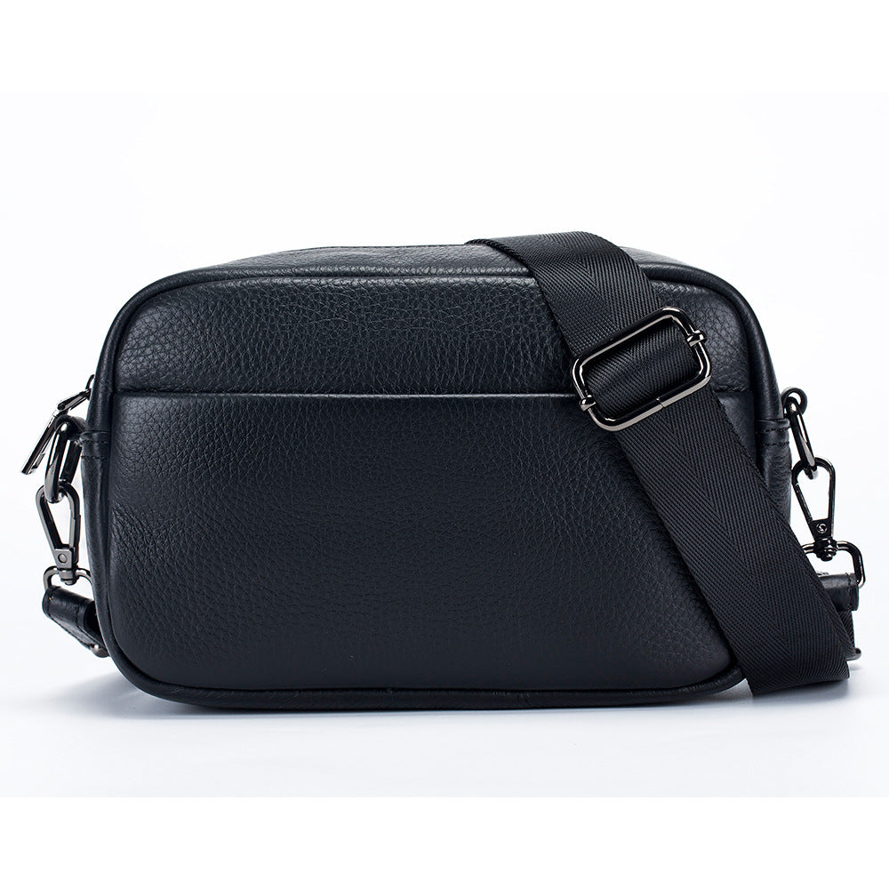 Women's Genuine Leather Trade Solid Color High-grade Small Square Bags