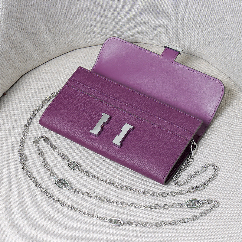 Leather Stewardess Pig Nose Chain Fashion Crossbody Bags