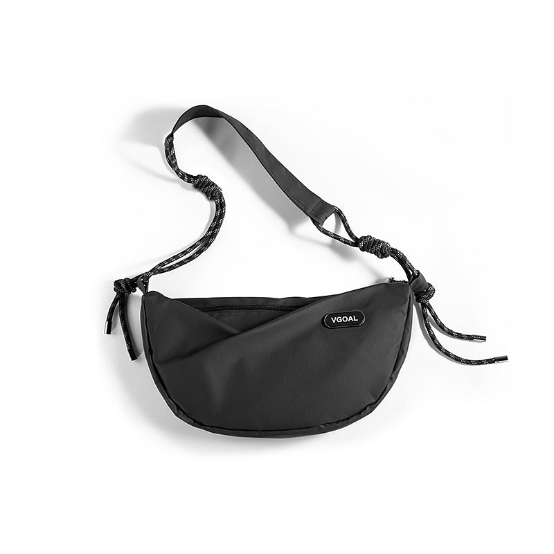 Women's & Men's & Simple Niche Reflective Rope Waterproof Shoulder Bags