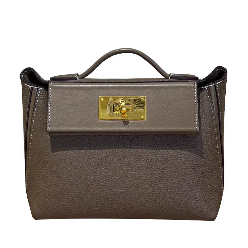 Women's Genuine Leather Retro Commuter Texture Light Bags