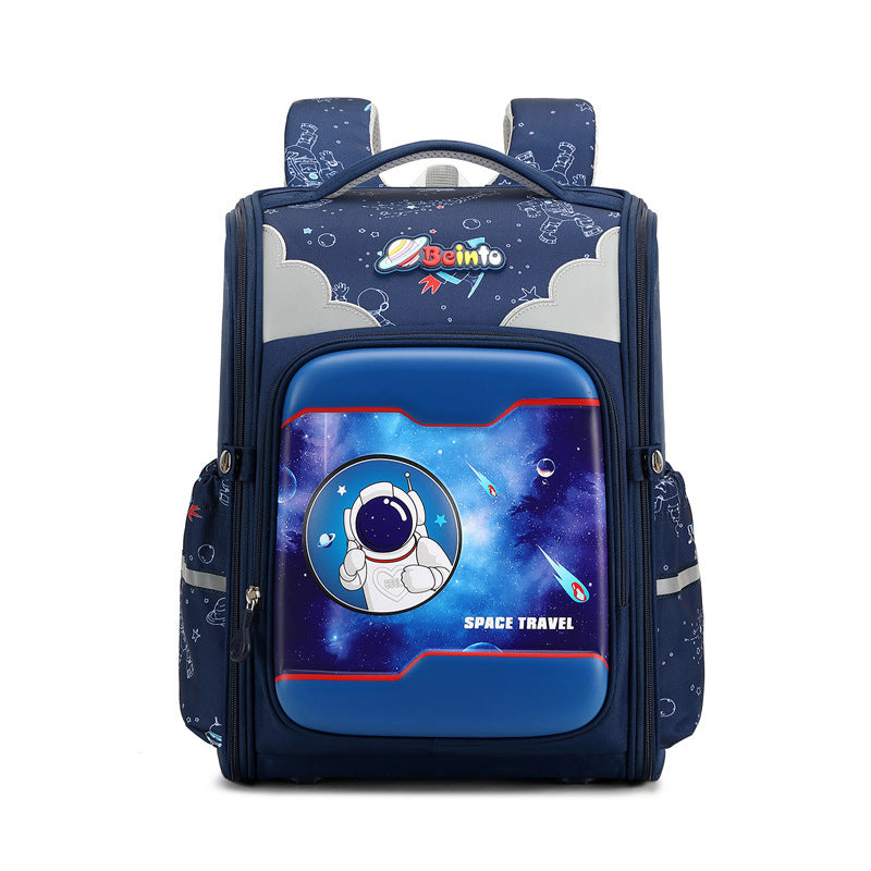 Open Lightweight Large Capacity Burden Reduction Elementary School Students' Schoolbags