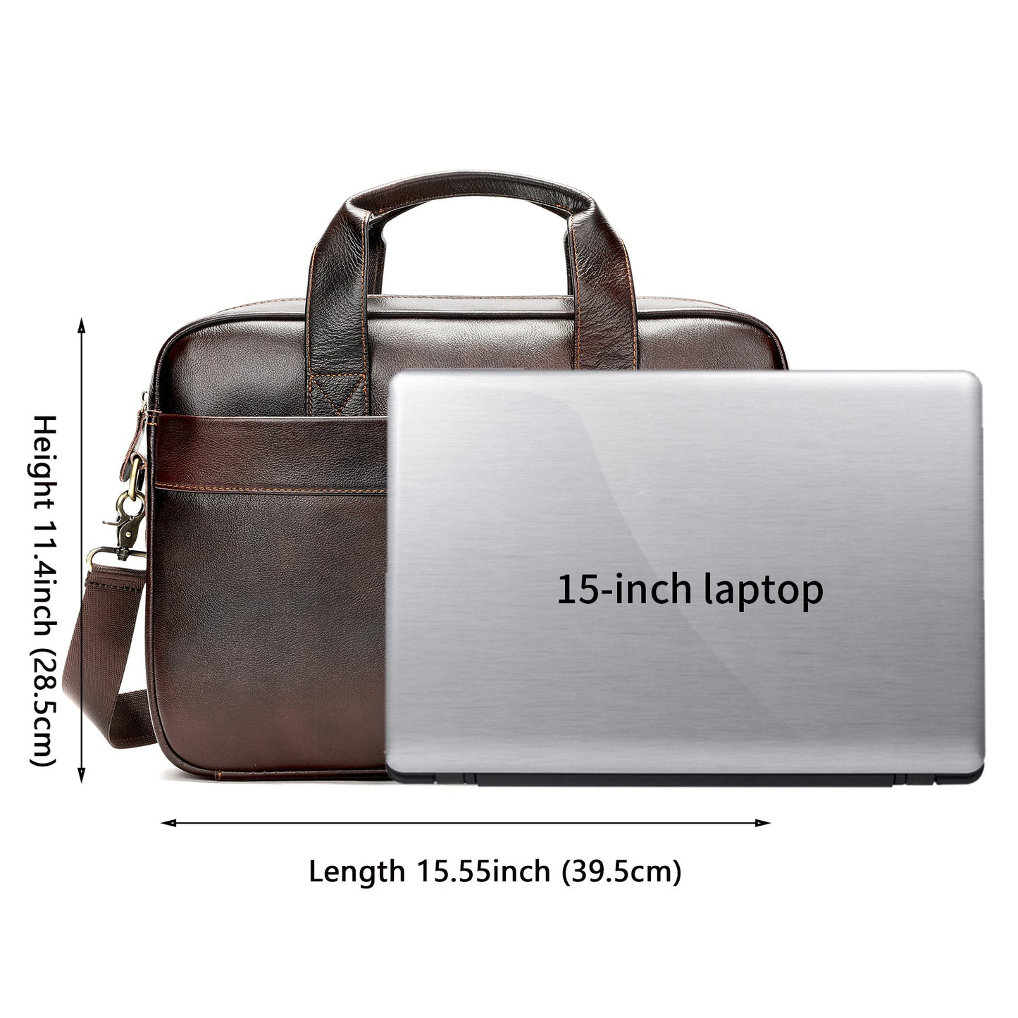 Men's Leather First Layer Cowhide Computer File Men's Briefcases