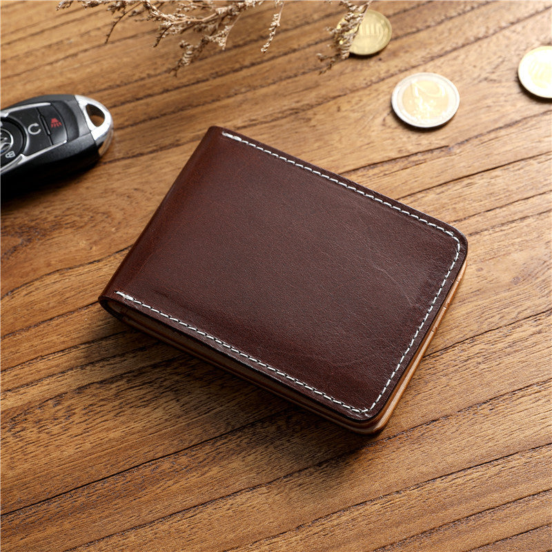 Women's & Men's Hand Vegetable First Layer Cowhide Driving Card Holder